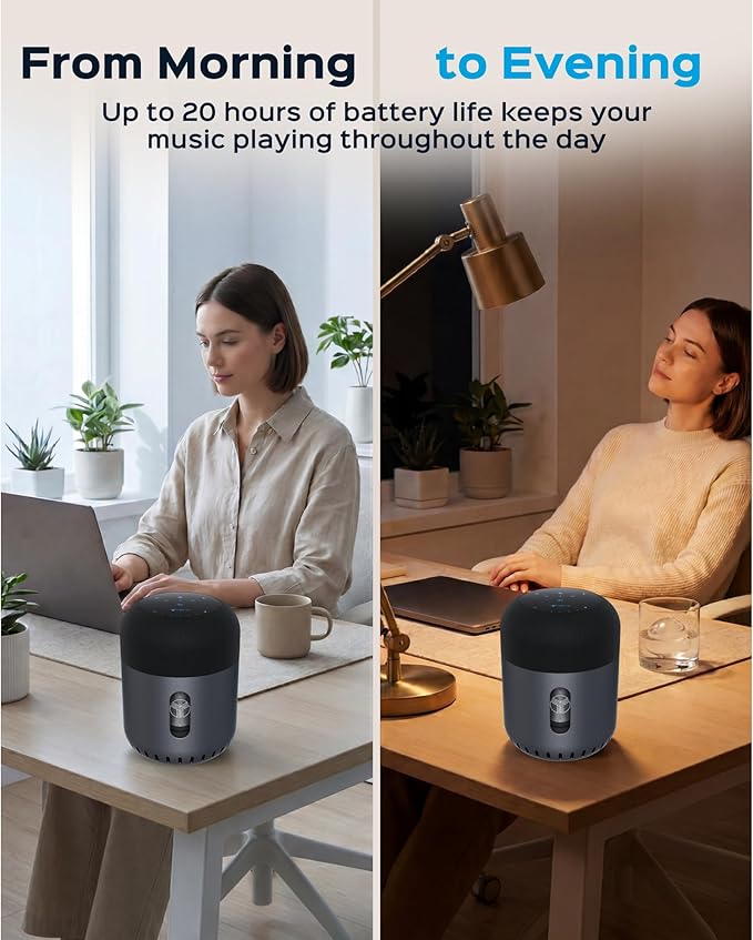 TREBLAB Loud Portable Bluetooth Speaker with 360° Surround Sound 90W 5-Driver System Subwoofer Wireless Speaker 22H Battery IPX4 Waterproof TWS Touch Control Aluminum Body - HD-360 Pro