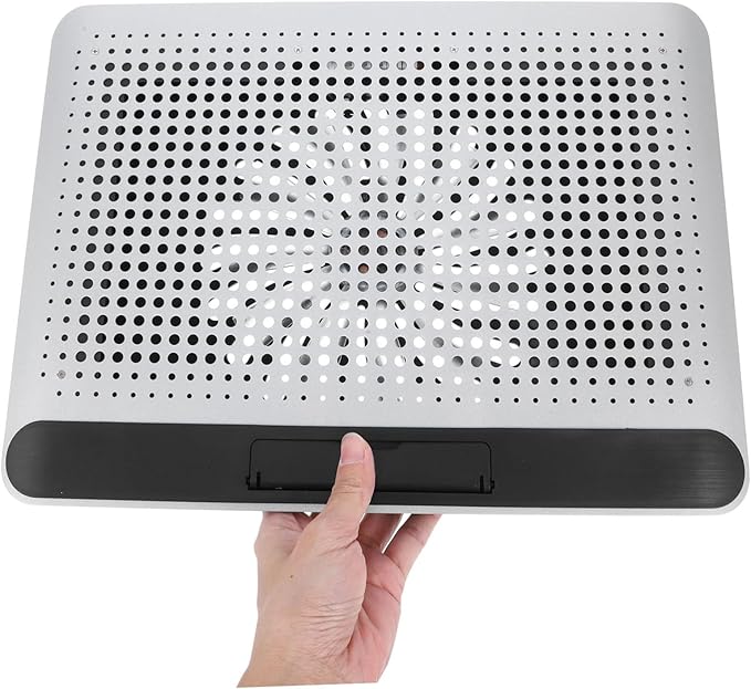 Angoily Gaming Laptop Cooling Pad Aluminum Frame Quiet Laptop Fan Cooler Portable Notebook Cooling Device for 17