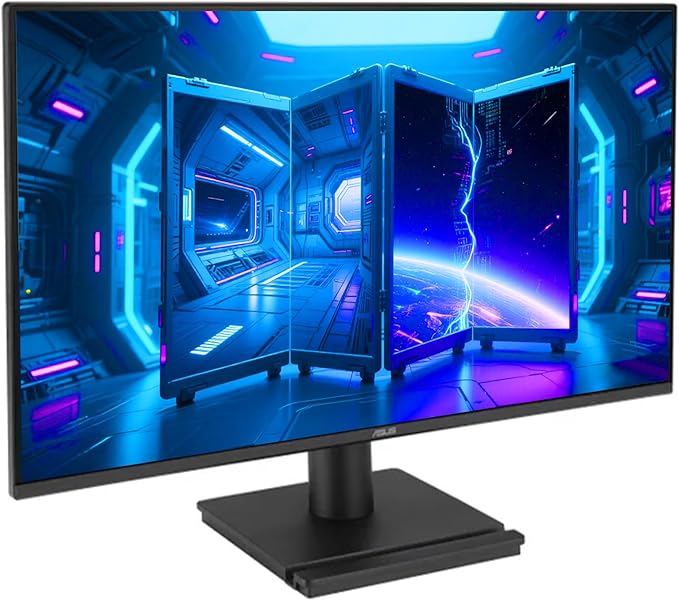 ASUS 24.5 FHD Gaming Office Monitor 120Hz 1ms Eye Care Monitor - IPS 99% sRGB Frameless Adaptive-Sync HDMI &amp VGA Low Blue Light Flicker Free Tilt Adjustment VESA Black