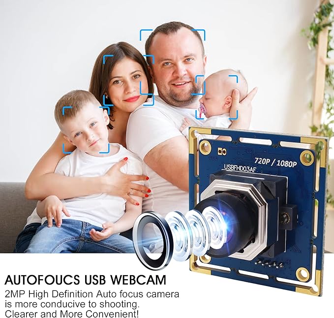 ELP USB Camera Module 100fps Autofocus 2megapixel usb with Camera 1080p FHD Industrial USB Camera 1080P 30fps USB Camera Module 720P 60fps USB Cameras