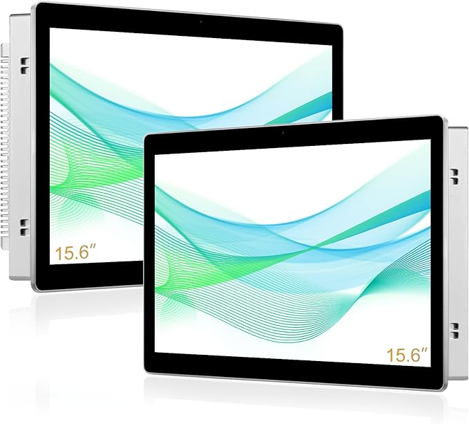 15.6 inch Aluminum Flat Embedded Industrial Touch Screen MonitorHDMI/VGA/DVI Interface Capacitive Touch Screen Monitor Supports 10 Points Touch1920 x1080 @ 60Hz
