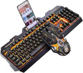 Gaming Keyboard and Mouse ComboUSB Wired for PC Laptop Computer Gamer Mechanical Feel Suspensionfor PC Laptop Computer Game and Work