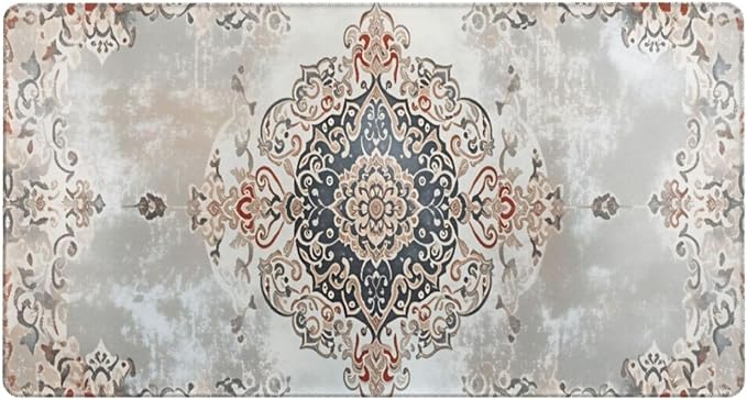 Boho Chic Desk Cover MatExtended Large Mouse PadComputer Laptop Mat Desk Decor for Office Game Home 30x16 Inch