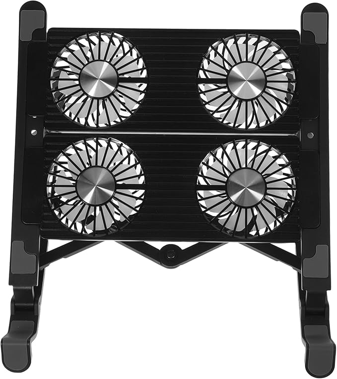 1Set Multi Functional Laptop Cooling Stand with USB Fan Control Portable Slip Riser for Comfortable Use Lightweight Design for Easy Storage and Transport for Home