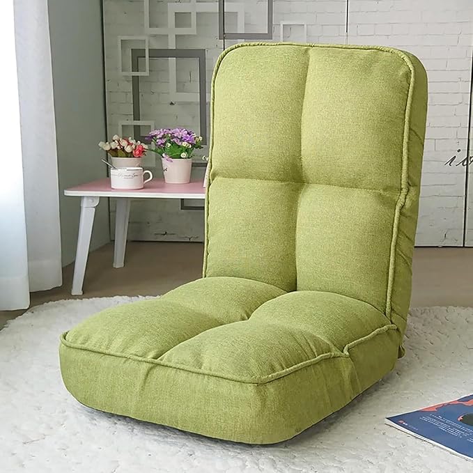 ELEFOCUS Adjustable Folding Sofa Chair 6-Position Lazy Recliner High Back Gaming Reading Lounge Chair for Living Room(IS)