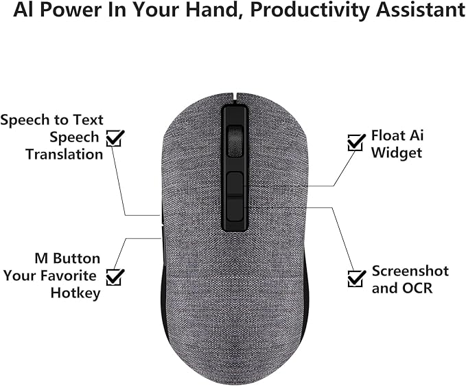 Qmouse Floating AI Widget with Multi Models Seamlessly Integrated Voice-to-Text Customizable Hotkey Button Screenshot OCR Support Local LLM Integration