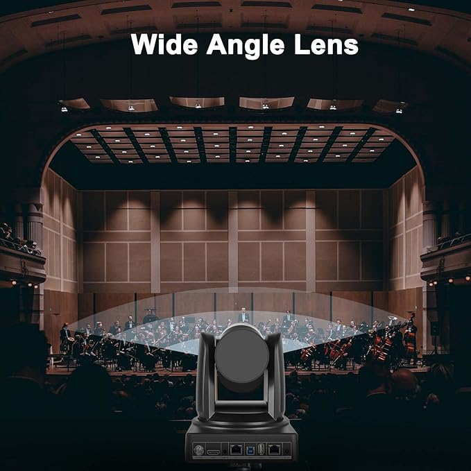 PTZ Camera 10X Optical Zoom Video with SDI Cameras HDMI Camera Support PTZ Control and IP Live Streaming Output for Conferencing Church