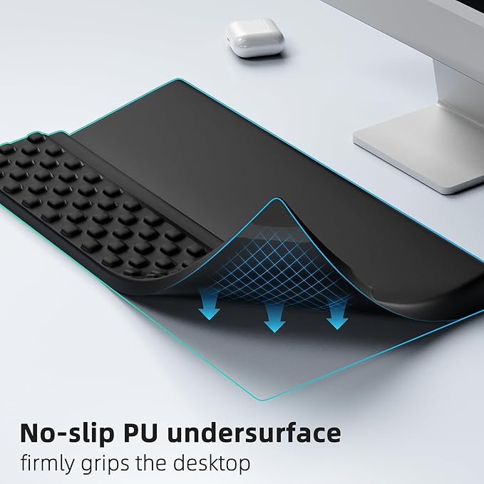 Ospelelf Keyboard Stand with Wrist Rest Comfy Ergonomic Keyboard Riser Holder for Office Home