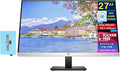 HP 27mq 27'' QHD IPS Monitor with 5ms Response Time Anti Glare Flicker Free VESA Mount (100 x 100 mm) VGA HDMI &amp Dockztorm USB Port Expander Black/Silver Color (1F2J9AA#ABA)