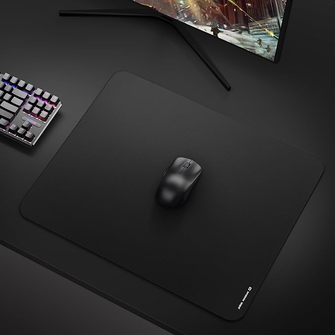 Pulsar Gaming Gears Esports Gaming Mouse Pad XL Size ParaBrake V2 Medium Friction Soft Anti-Slip 19.3 x 16.5 inches (49 x 42 cm) Domestic Authentic (XL Black)