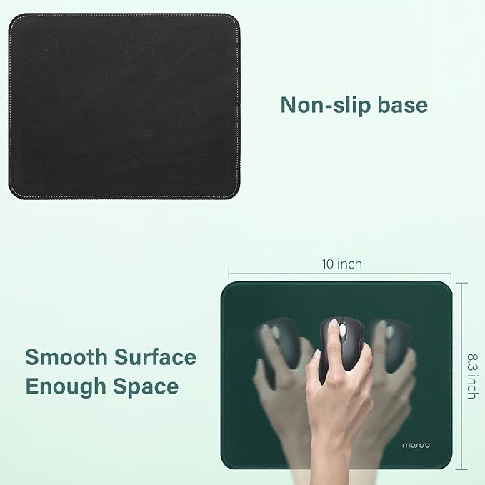 MOSISO Large Gaming Mouse Pad&ampMassage Keyboard Wrist Rest&ampMousepad&ampWrist Rest&ampCoasterErgonomic Non-Slip Base Pad Set&ampPain Relief Easy Typing Cushion with Memory Foam for Home Offi
