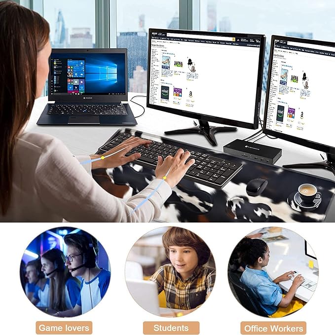 Keyboard Wrist Rest and Mouse Pad with Wrist Support Set Ergonomic CoasterMemory FoamEasy Typing Pain ReliefLarge XL Desk Mat 31.5x 11.8Cute Cowhide Brown Black Cow