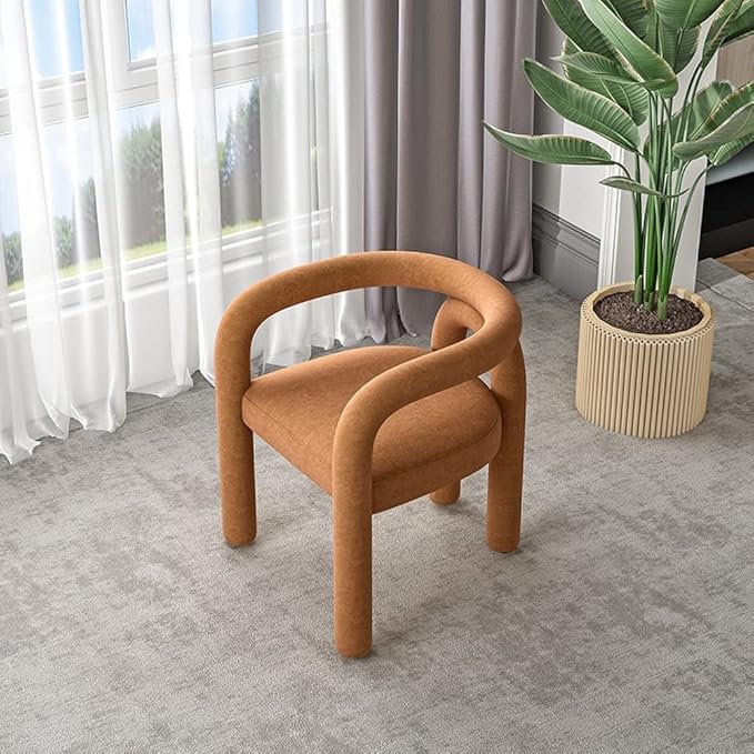 Office Chair Gaming Chair Computer Chair Cosmetic Chair Scandinavian Living Room Furniture Leisure Chair Reclining Dining Chair Cashmere Sofa Armchair Makeup Stool (Color : A Size : 1 Code)