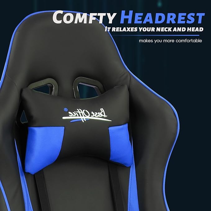 Silla Gamer Chair - Adults &amp Kids PC Gaming Recliner with Headrest &amp Lumbar Support