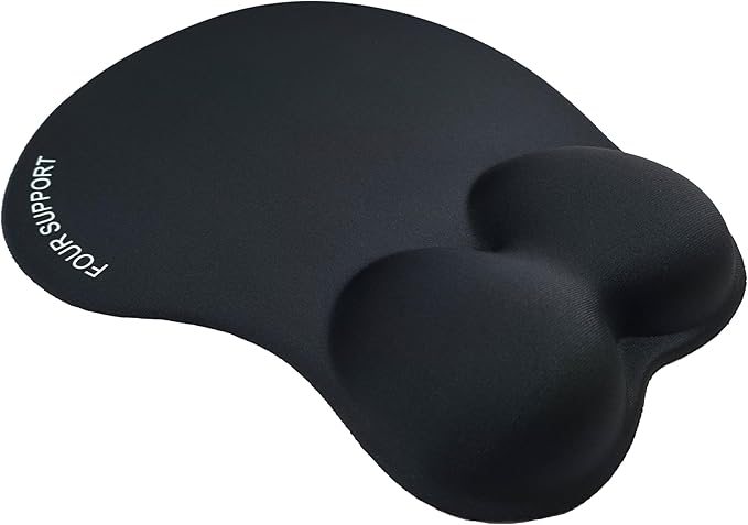 Ergonomic Gel Mouse Pad with Wrist Rest for Pressure-Relief – Orthopedic Style Wrist Support Physiotherapist Recommended 10.1L x 8.5W inches