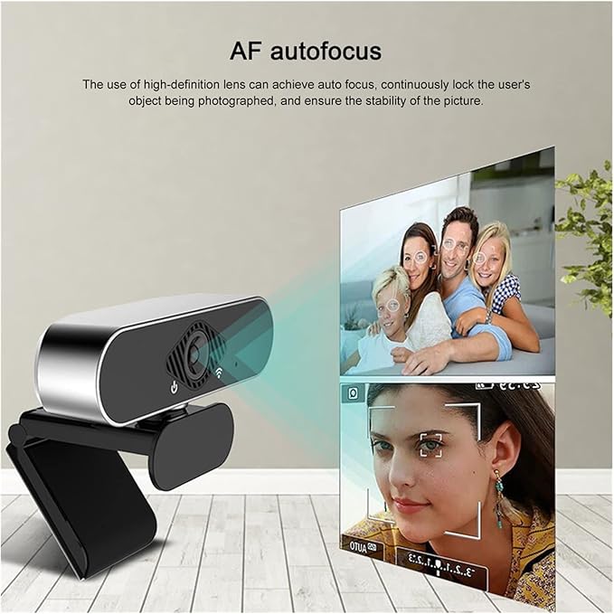 Web Camera Full HD Autofocus Webcam 1080P PC Computer Camera USB Web Camera with Microphone for Video Call Web Cam for Twitch Live for Gaming Video Calling Recording (Color : Type 1)