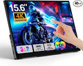 4K Portable Touch Monitor 15.6 inch 3840 * 2160 UHD w/USB-C HDMI Laptop Monitor 2000:1 100% RGB IPS Aluminum Alloy Shell10-Point TouchDual Speaker HDR for Home Work