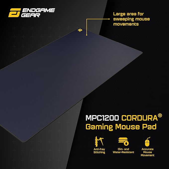 ENDGAME GEAR MPC 1200 Cordura Gaming Mouse Pad Nonslip Desk Pad Size 47.2 x 23.6 Dark Blue