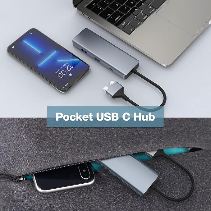 9 in 2 MacBook Air Adapter USB C Hub Triple Display for MacBook Pro Air Mac MacBook Pro Docking Station 4K HDMI Dock with 100W PDUSB 3.0SD/TF Card Reader3.5mm Audio
