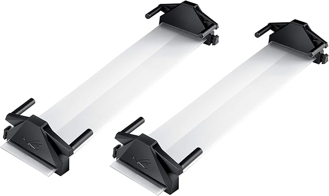 ASUS ABF01 ROG Bezel-Free Kit Universal Multi-Monitor Setup with Optical Micro-Structures Easy Assembly Clear (Set of 2)