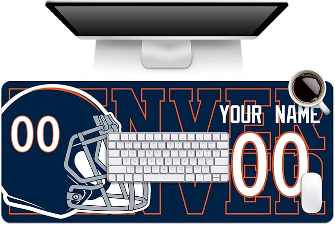 ANTKING Denver Mouse Pad for Men Women Youth Gifts Custom Name and Number Desk Pad