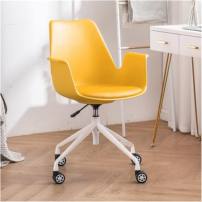 Adjustable Office Computer Chair with Armrest Office Chair Computer Chair Swivel Lifting Household Bedroom Furniture Backrest Office Chairs(Black)