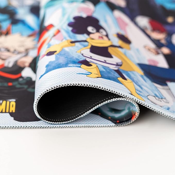 Erik Official My Hero Academia XXL Mouse Mat - Desk Pad - 31.5 x 13.78 Non-Slip Rubber Base Mouse Pad Gaming Mouse Pad Keyboard Mouse Mat - My Hero Academia Manga