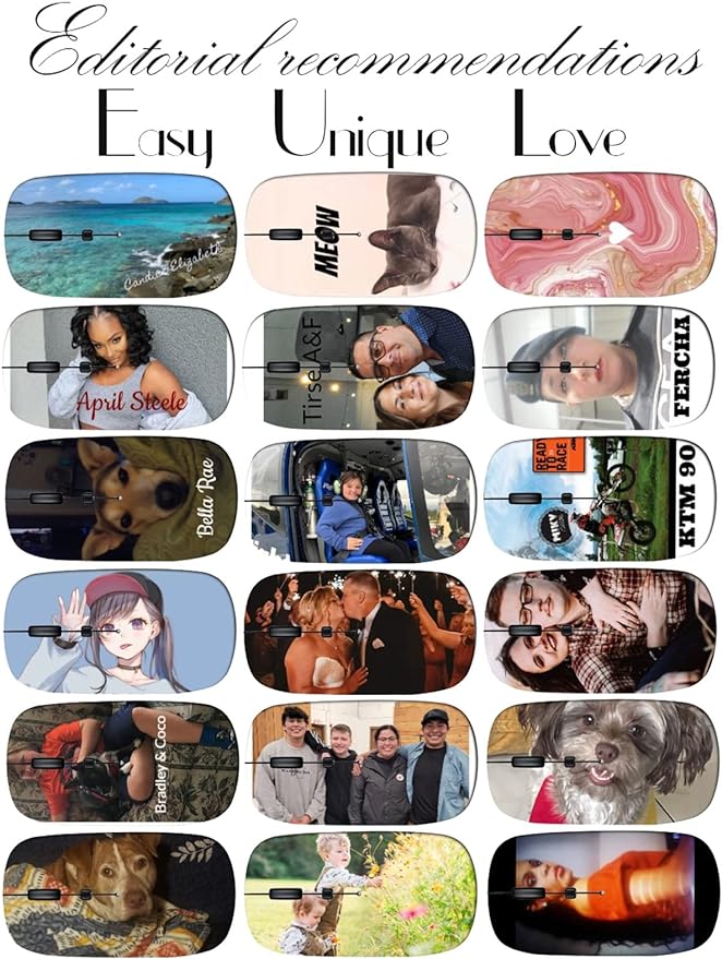 maizi Mouse Wireless for Mac Computer Personal Laptop Mice Wireless 30002157 Sunflower Field Under 2.4G Lightweight with USB Receiver Printed in USA