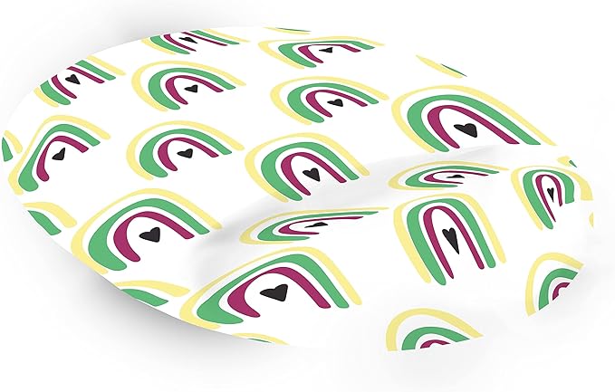 Ergonomic Mouse Pad with Wrist Rest Digital Printed Mouse Mat for Tendon Sheath Problems Non-Slip Base for Office and Home Size: 20 x 23 cm