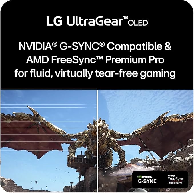 LG 39 Ultragear OLED Curved Gaming Monitor - WQHD 240Hz 0.03ms NVIDIA G-Sync Compatible 800R Curvature USB Type-C DisplayHDR True Black 400