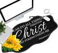 Sunflower Bible Desk Mat Mouse Pad 35.4X15.7 XL Extended Mousepad Huge Mouse Pads with Stitched Edges Desk Pad for Work Game Office Home