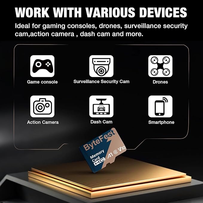 TF Card 4GB 2Pack Class 10 with for MP3/MP4 E-Reader Media Player GPS Dash Cam Phone &amp Tablet