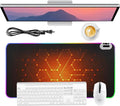 Heated Mouse Pad - Warm Mouse Pad - 6-Level Temperature Adjustment Smart Temperature Control LED Gaming Mouse Pad 8-Hour Timer with Auto Shut-Off31.5 x 15.7 inches