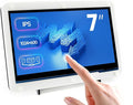 Waveshare 7inch HDMI LCD (C) Capacitive Touch Screen Display Supports Various Systems for All Ver. Raspberry pi 3 Model B/3 B+/2 B/B+/B/A Banana Pi with Bicolor Case