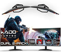 Kado Dual Gaming Monitor Setup - 2-Pack 27 240Hz 1ms Curved 1500R 1920x1080 AMD FreeSync Premium Panoramic Gaming Multi-View Split Screen Streaming VESA Mount HDMI DisplayPort Built-in Speakers