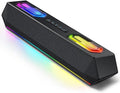 Deeyaple Computer Speakers 40W PC Speakers for Desktop Monitor with Bluetooth 5.3 &amp USB Audio HiFi Stereo Gaming Soundbar with Custom EQ Software Dynamic RGB Lighting for Laptop PS4 PS5 Blac