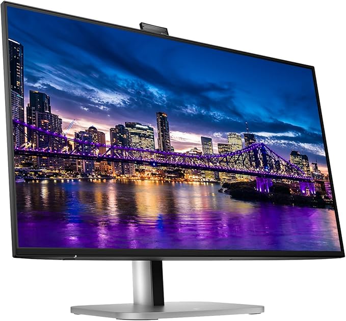 HP Series 5 Pro 24-inch 524pm FHD 1080P Conferencing Monitor 2-Pack Bundle with 524pf Webcam Mic Speaker Low Blue Light HDMI DisplayPort USB Hub USB-C with 100W PD
