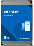 Western Digital 8TB WD Blue PC Internal Hard Drive HDD - 5640 RPM SATA 6 Gb/s 256 MB Cache 3.5 - WD80EAAZ