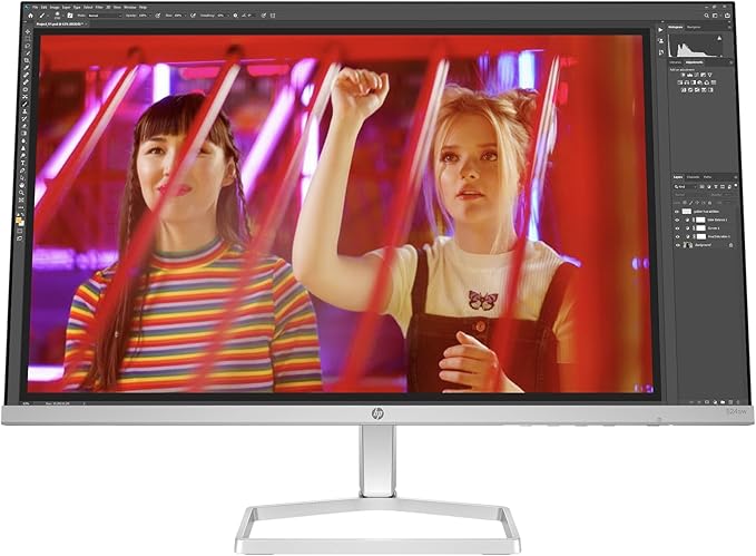 HP Series 5 24 inch FHD Monitor Full HD Display (1920 x 1080) IPS Panel 99% sRGB 1500:1 Contrast Ratio 300 nits Eye Ease with Eyesafe Certification 524sw (2024)