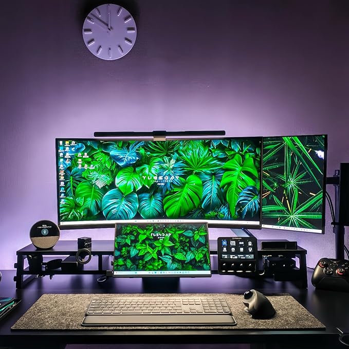 Kado Dual Portable Monitor Setup - 2-Pack 15.6 1080p IPS Triple Monitor Extender for Laptop 1920x1080 HDMI USB-C 180° Kickstand Built-in Speakers Stacked Desktop Setup Office Gaming Daytrading