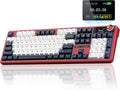 AULA F108 PRO - Wireless Mechanical Keyboard with Screen&ampKnobHot Swappable Gaming Keyboard with 8000mAh BatteryPre-lubed SwitchesRGB BacklitPBT Keycaps Creamy Sounding Computer Keyboards104 K