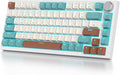 82 Keys Wireless Gaming Keyboard 75 PercentTriple Mode Bluetooth/2.4Ghz/USB Pre-lubed Hot Swappable Mechanical Keyboard w/Knob&ampSound-Absorbing Pads4000mAh Battery for Mac/Win (Brown)