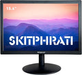 15.6 Inch Small PC Monitor FHD VA 1080P Desktop Display with 1920x1080 99% sRGB HDMI VGA Ports 2 Hole Mounting LED Monitor for PC Laptop and Computer Black