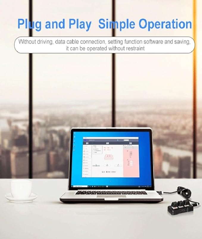 Bewinner Mini 3-Key Mechanical Gaming Keyboard RGB Backlight Programmable Macro Keys with Software for PC Wired USB Bluetooth 2.4G Connectivity