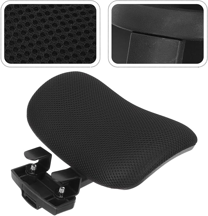 Ciieeo Adjustable Office Chair Neck Support Attachment - Ergonomic Chair Back Headrest Lifter for Enhanced Comfort and Posture Fits Home and Office Chairs 11X8.65 Inches