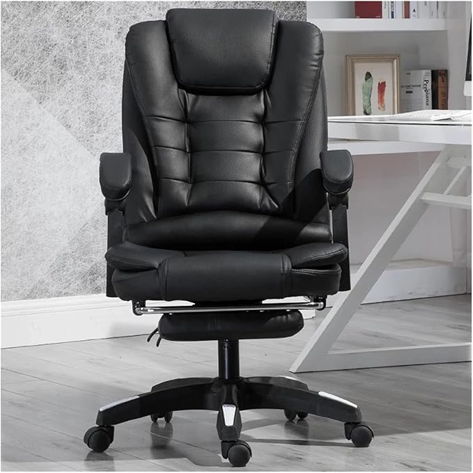 Office Chair Gaming Chair Computer Chair Gaming Chair Lying Massage Lifting Rotatable Armchair Footrest Office Adjustable Swivel Leather Executive Massage Chair