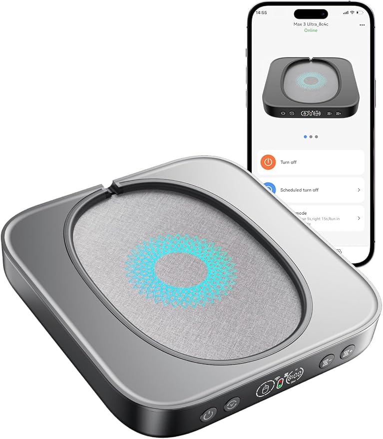 meatanty Undetectable Mouse Mover with APP Remote Control and Timer Function Super-Silent Mouse Jiggler Device Move Randomly Automatic Wiggler Shaker Giggler Keep Computer Laptop Active