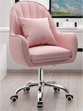 Office Chair Gaming Chair Computer Chair Upholstered Computer Chair with ArmrestAdjustable Swivel Chair Modern Mid-Back Desk Chair Armchair for Executive Living BedroomHome Velvet Off