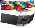 Laptop Screen Extender Monitor - Triple 14 Ultra Thin IPS FHD 1080P Portable Monitors for 13.3-17 Laptops Compatible with Windows Mac Travel Work