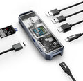PHOTOOLEX USB C Hub(7 in 1) with HDMI Port 4K@60Hz 100w PD Power Delivery 3 USB-A 5Gbps Data Ports SD/TF Card Reader Desigend for MacBook Air MacBook Pro XPS and More
